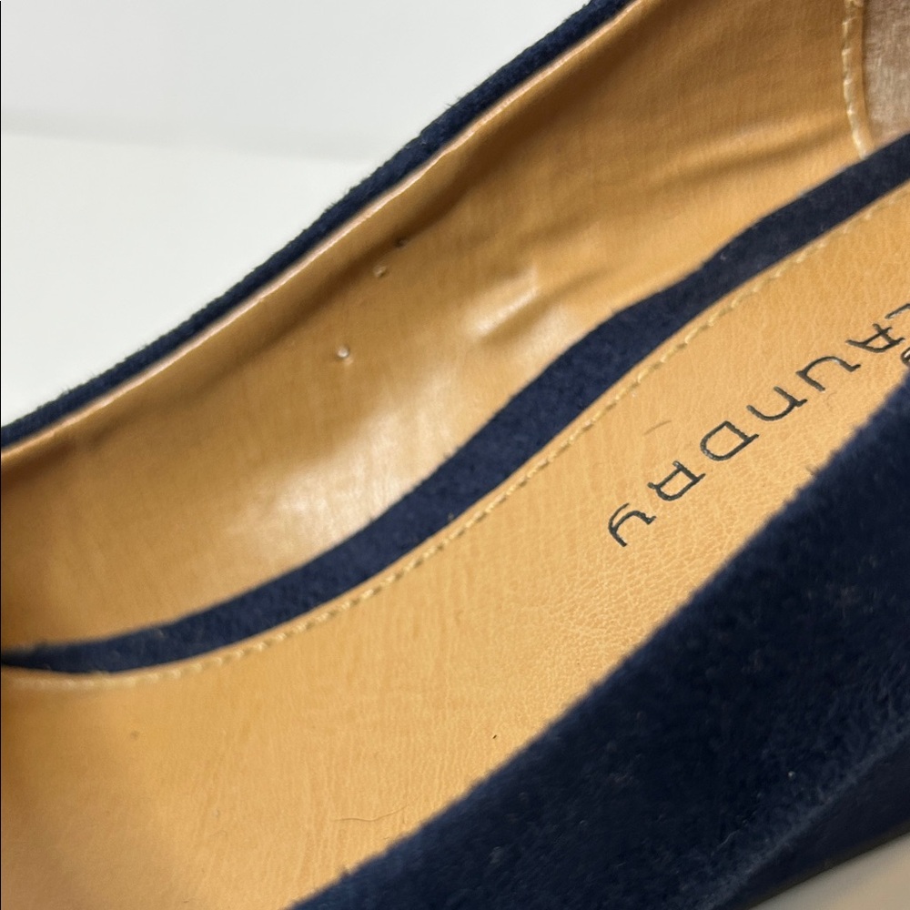 CL by Laundry Dark Blue Wedges 5.5 - Picture 6 of 11